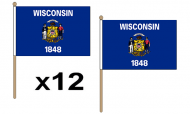 Wisconsin Hand Flags